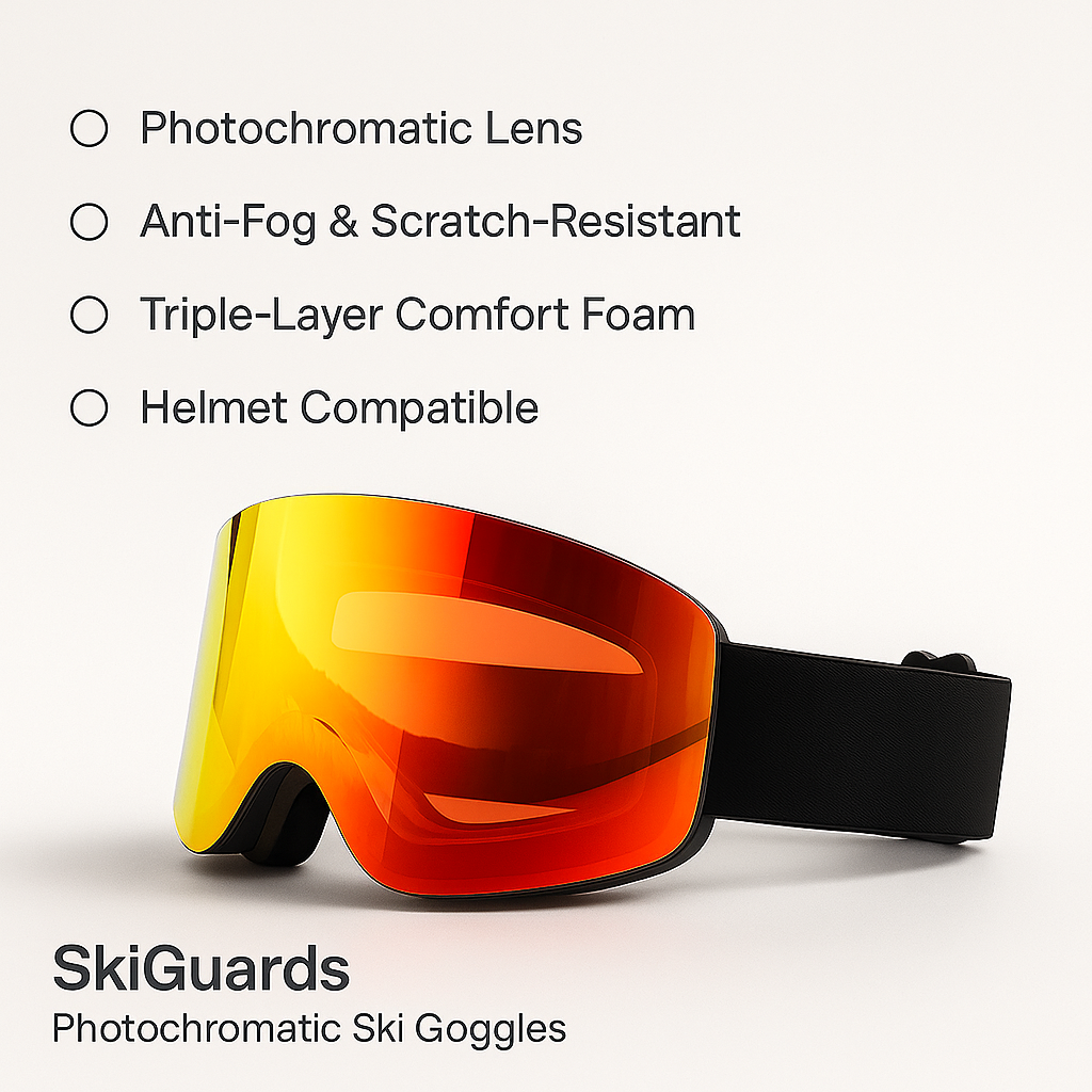 SkiGuards LightShift – Photochromatic Goggles